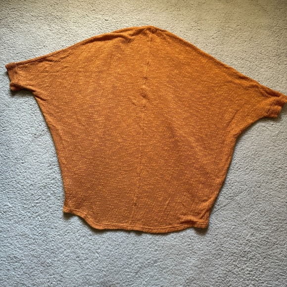 Mossimo Supply Co Short Sleeve Cardigan Sweater Top Orange Women's Small Womens - Picture 2 of 4